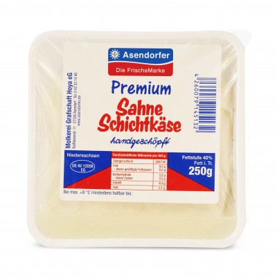 Asendorfer Sahne Schichtkäse Premium handgeschöpft