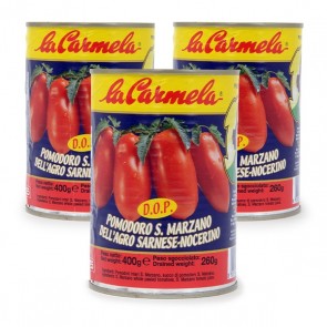 San Marzano Tomaten geschält D.O.P. (Dose ganze geschälte Tomaten) (3er Vorratspack)